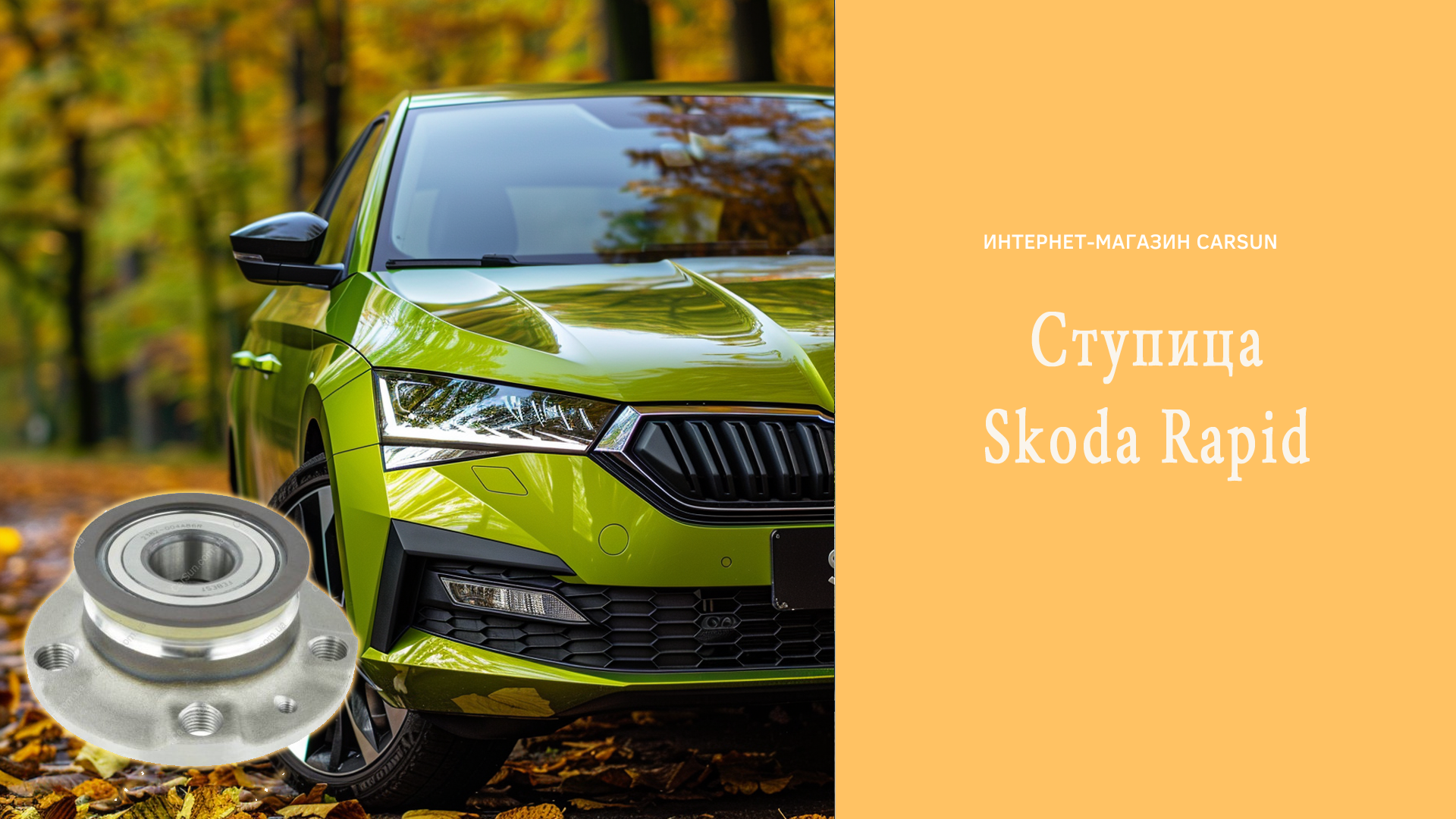 ступица шкода рапид, ступица skoda rapid, маточина для skoda rapid, ступица для skoda rapid, ступица передняя skoda rapid