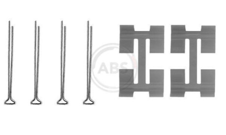 Комплектующие, колодки дискового тормоза A.B.S. 0972Q