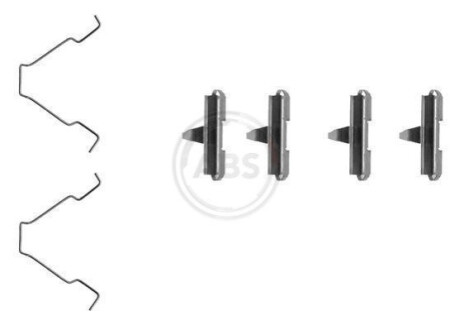 Комплектующие, колодки дискового тормоза A.B.S. 1270Q