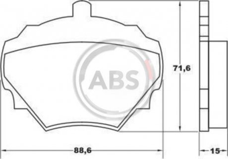 Колодки дискового тормоза A.B.S. 36125 (фото 1)
