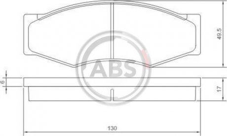 Колодки дискового тормоза A.B.S. 36168