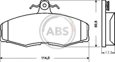 Колодки дискового тормоза A.B.S. 36516