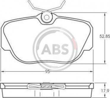 Колодки тормозные дисковые A.B.S. 36660 (фото 1)