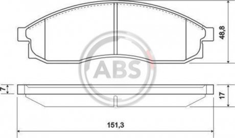 Колодки дискового тормоза A.B.S. 36862 (фото 1)