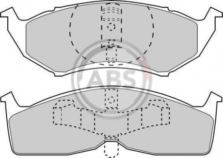 Колодки дискового тормоза A.B.S. 38730 (фото 1)