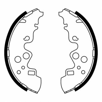 Комплект гальмівних колодок ABE C03051ABE