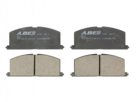 Комплект гальмівних колодок, дискове гальмо ABE C12035ABE (фото 1)