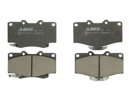 Комплект гальмівних колодок, дискове гальмо ABE C12089ABE