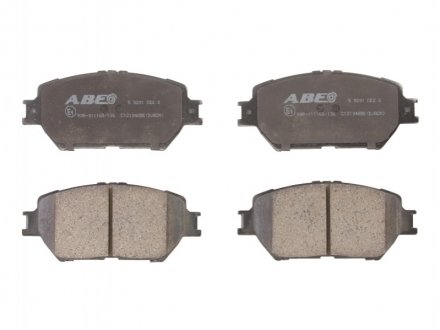 Комплект гальмівних колодок, дискове гальмо ABE C12104ABE (фото 1)
