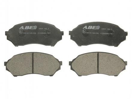 Комплект гальмівних колодок, дискове гальмо ABE C13045ABE (фото 1)