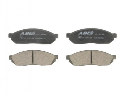 Комплект гальмівних колодок, дискове гальмо ABE C14004ABE