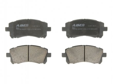 Комплект гальмівних колодок, дискове гальмо ABE C17011ABE (фото 1)