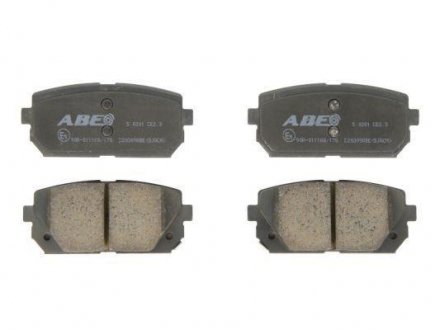 Комплект гальмівних колодок, дискове гальмо ABE C20309ABE (фото 1)