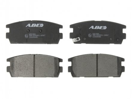 Комплект гальмівних колодок, дискове гальмо ABE C20506ABE (фото 1)