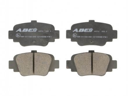 Комплект гальмівних колодок, дискове гальмо ABE C21035ABE (фото 1)