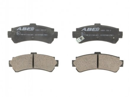Комплект гальмівних колодок, дискове гальмо ABE C21037ABE (фото 1)