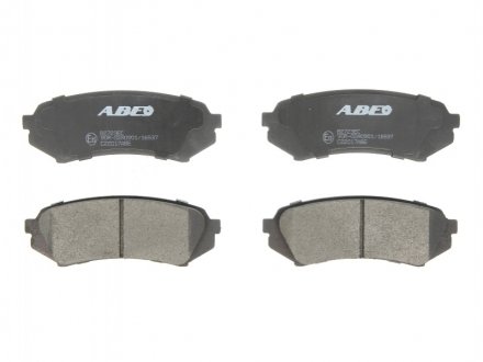 Комплект гальмівних колодок, дискове гальмо ABE C22017ABE (фото 1)