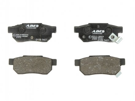 Комплект гальмівних колодок, дискове гальмо ABE C24002ABE (фото 1)