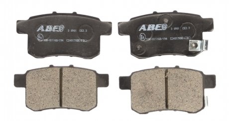 Комплект гальмівних колодок, дискове гальмо ABE C24017ABE (фото 1)