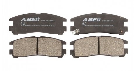 Комплект гальмівних колодок, дискове гальмо ABE C25003ABE