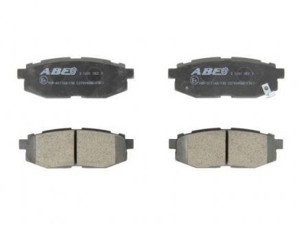 Комплект гальмівних колодок, дискове гальмо ABE C27004ABE