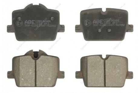 Комплект гальмівних колодок, дискове гальмо ABE C2B036ABE