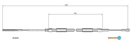 Трос ручного тормоза ADRIAUTO 050233