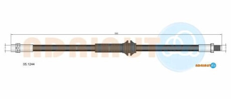Шланг гальмівний лів/прав 1 Купе M 3.0 11-12 ADRIAUTO 051244 (фото 1)