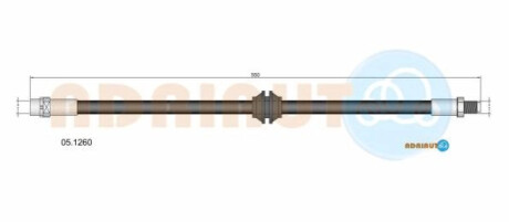 Шланг гальмів.передн.06- ADRIAUTO 05.1260