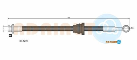 Гальмівний шланг перед. Spark 10- ADRIAUTO 061225