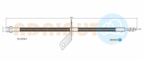 Шланг гальм. задн. лів. i30 07- ADRIAUTO 10.1219.1 (фото 1)