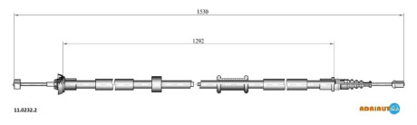 Трос ручного гальма ADRIAUTO 1102322