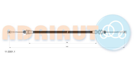 Тросик акселератора ADRIAUTO 11.0351.1