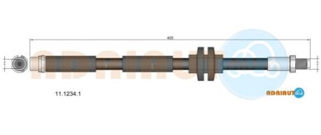 FIAT Шланг торм. пер. Croma 05- ADRIAUTO 11.1234.1