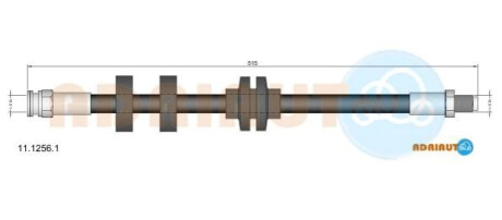 Шланг гальмівний DOBLO Multijet 05- ADRIAUTO 11.1256.1