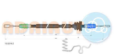 Трос ручного гальма ADRIAUTO 13.0219.2