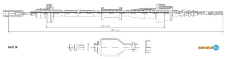 Трос зчеплення ADRIAUTO 280118