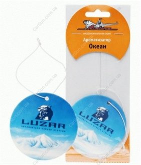 Ароматизатор - стикер бумажный "LUZAR" (океан) AirLine AF-C04-OC
