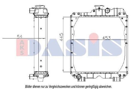 Радіатор, охолодження двигуна AKS DASIS 440312N