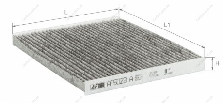 Фільтр салону (з актом вугіллям) HYUNDAI Accent III Alpha Filter AF5023a (фото 1)