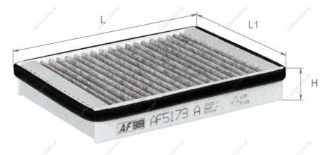 Фильтр салона - Alpha Filter AF5173a (фото 1)
