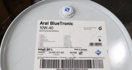 Масло моторное Blue Tronic SAE 10W40 (60 Liter) - ARAL 14955C (фото 1)