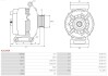 Alternator FORD: B-Max 1.4, B-Max 1.4 LPG, B-Max 1.6 Ti As-pl A3129SR (фото 5)