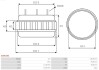 Статор генератора IS-12V-175A,16.350.609 As-pl AS9019S (фото 2)