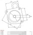 Кришка стартера, карбюратор As-pl SBR0281S (фото 3)