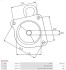 Kришка стартера передня BO,do S0460S As-pl SBR0305S (фото 3)