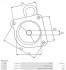 Kришка стартера передня BO,do S0770S As-pl SBR0307S (фото 3)