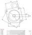 Kришка стартера передня DR,do 8200308 As-pl SBR1035S (фото 3)