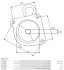 Kришка стартера переднЯ MI,do S5058 As-pl SBR5135S (фото 3)