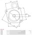 Kришка стартера передня MI,do S5099 As-pl SBR5146S (фото 3)